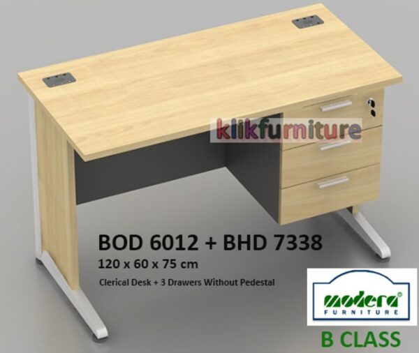 Meja Kantor Modera BOD-6012 + Laci BHD 7338